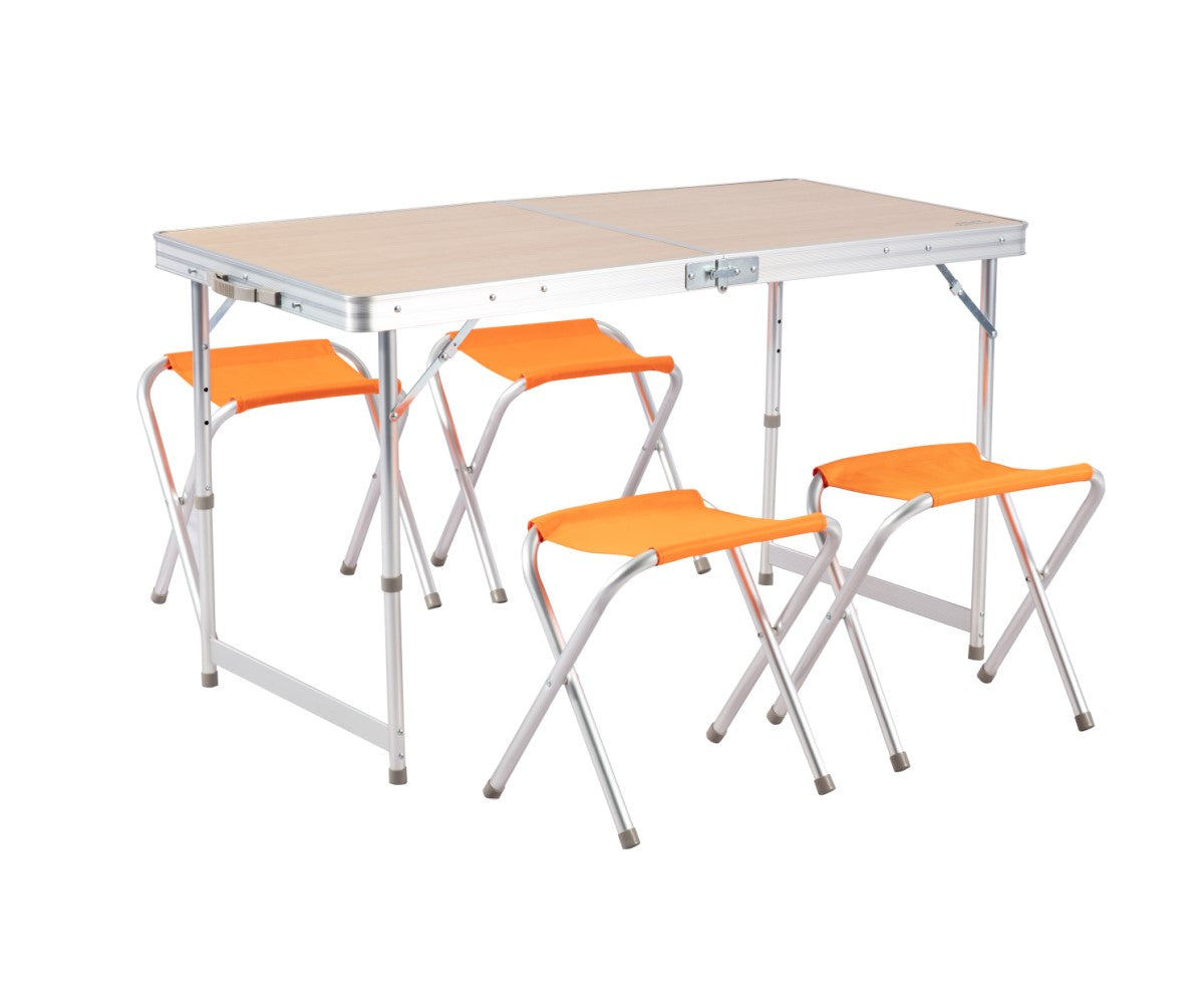 KATLANIR KAMP MASASI VE TABURE SETİ