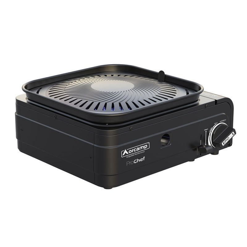 Orcamp dumansız ızgara ve gazlı ocak seti