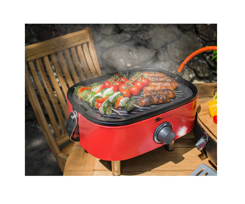 Portatif Mini Barbekü - Kırmızı - Kampora