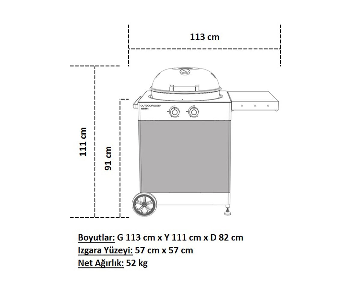 Arosa 570 G TEX Yeni Nesil Barbekü Tekstil Kabin - Kampora