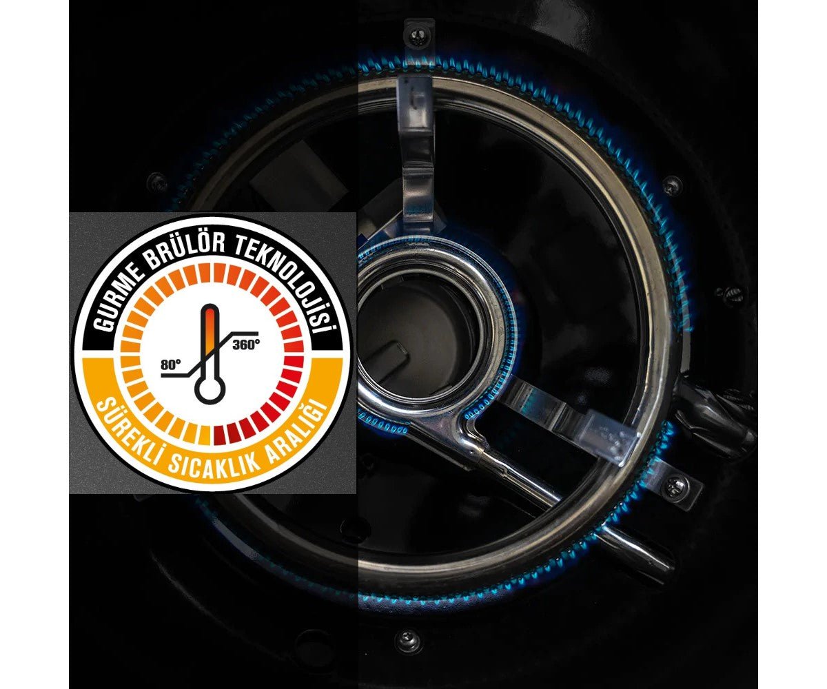 Aygaz Arosa 570 G EVO Yeni Nesil Barbekü - Siyah - Kampora