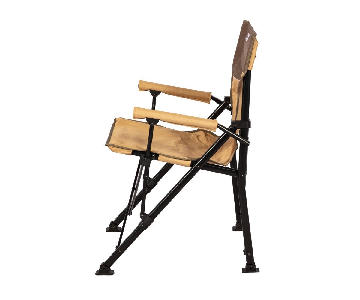 ÇELİK KATLANIR KAMP SANDALYESİ - PVC Kumaş Kaplı Kolçaklar, Taşıma Çantası - Kampora