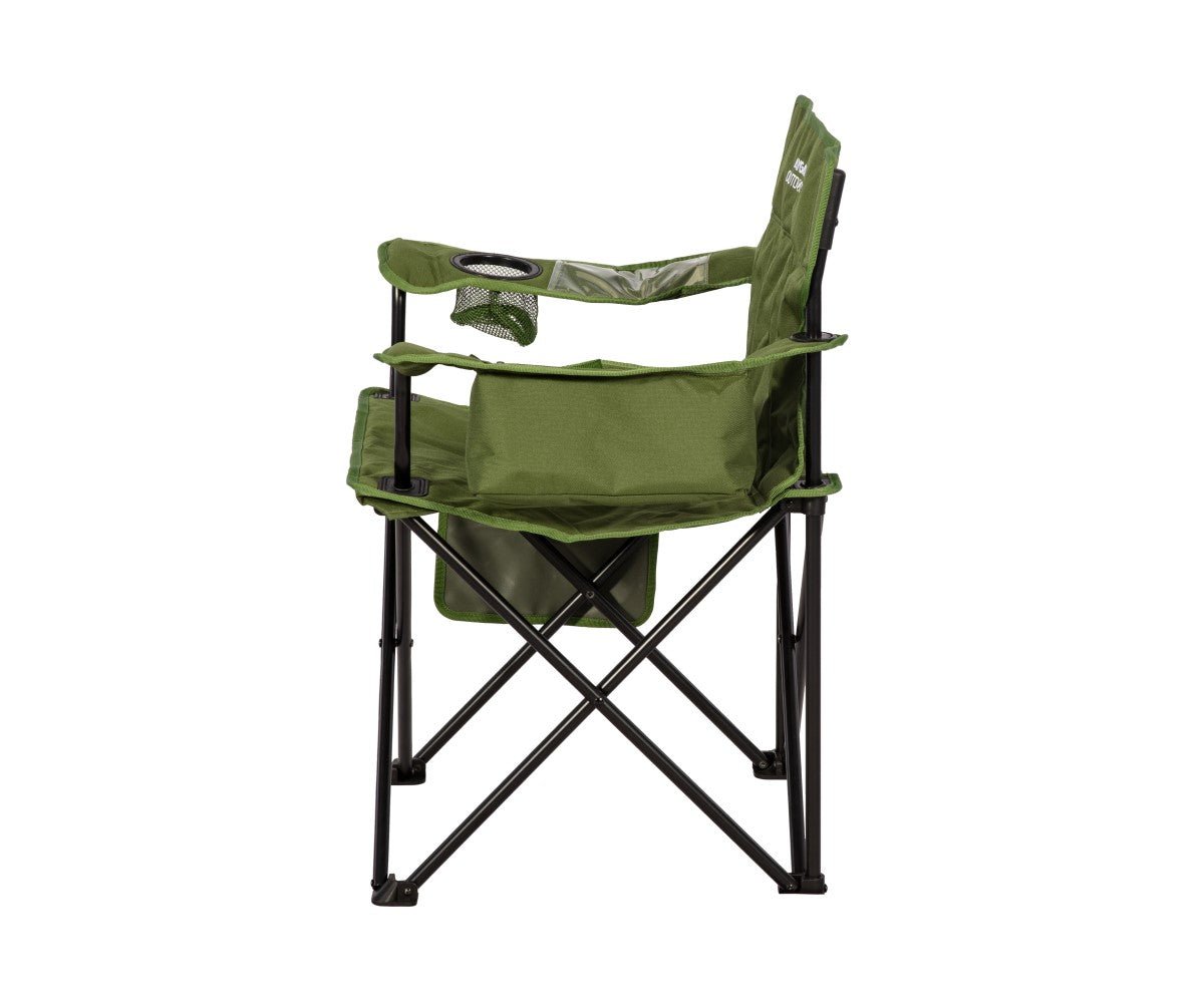 ÇELİK KATLANIR KAMP SANDALYESİ – Yeşil - Kampora