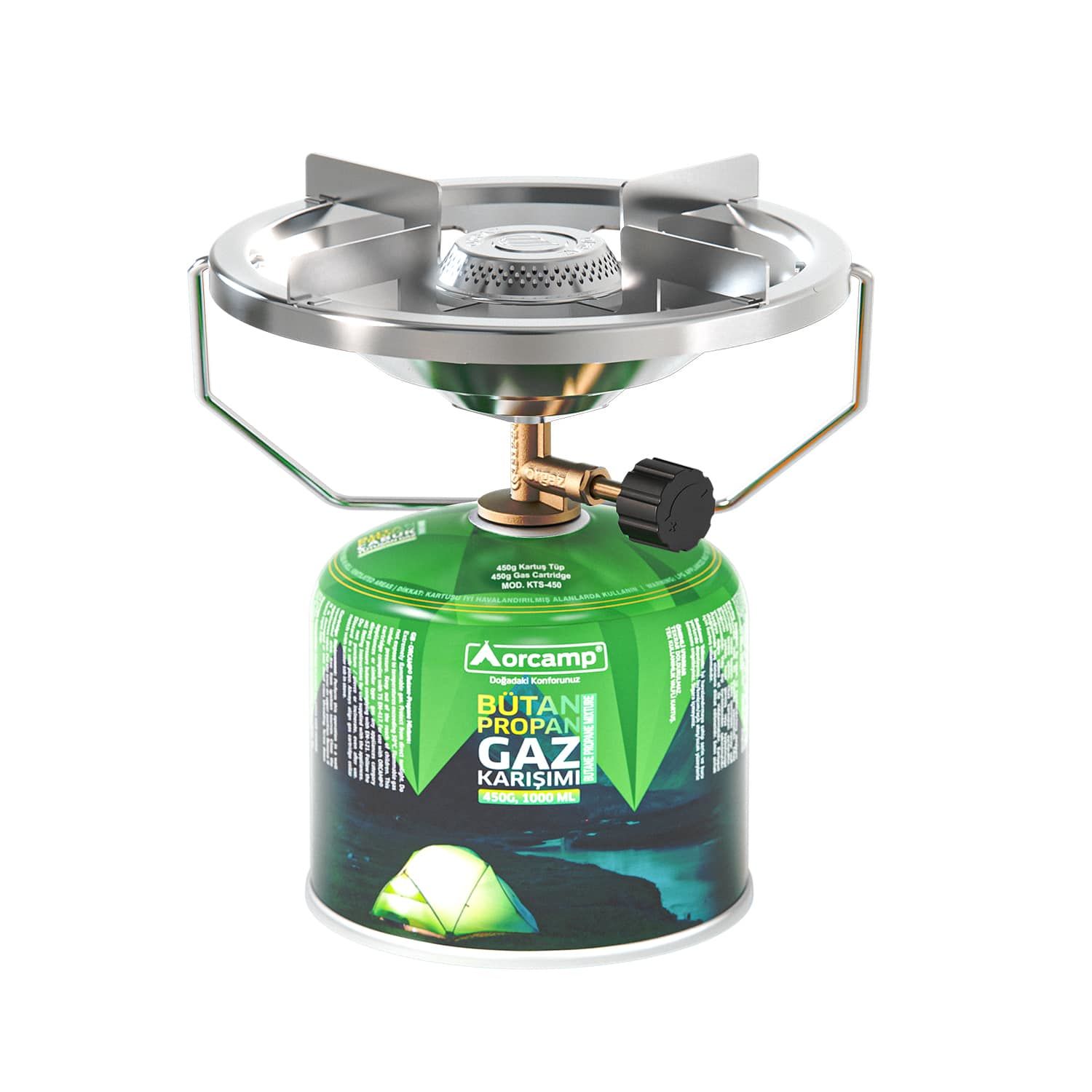 Orcamp siboplu vidalı kamp ocak başlığı