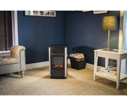 Manhattan İç Mekan Isıtıcı - Seramik Odun Seti Hediyeli - Kampora