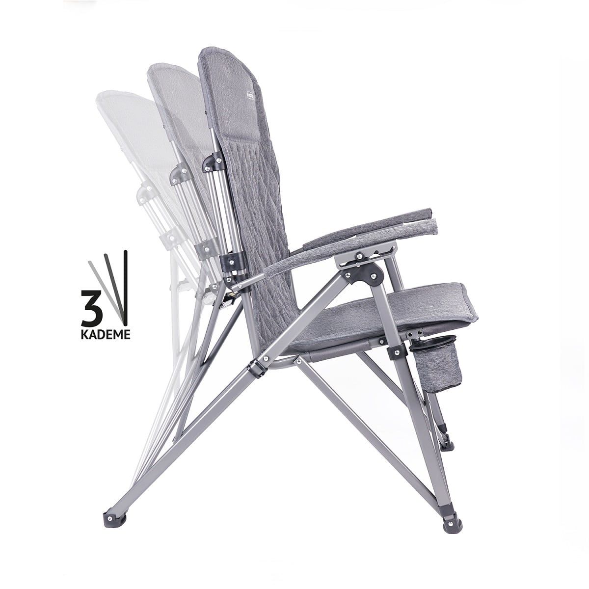 Orcamp TRONO 3 Kademeli Kamp Sandalyesi